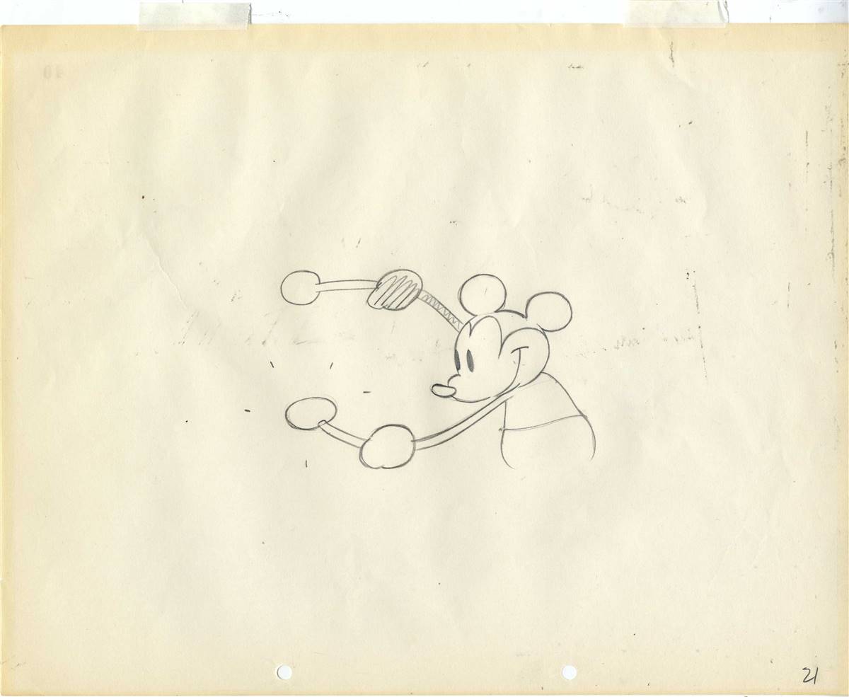 WARD KIMBALL | Mickey Mouse Drawing as the Sorcerer's Apprentice